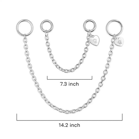 Large Silver Bag Chain