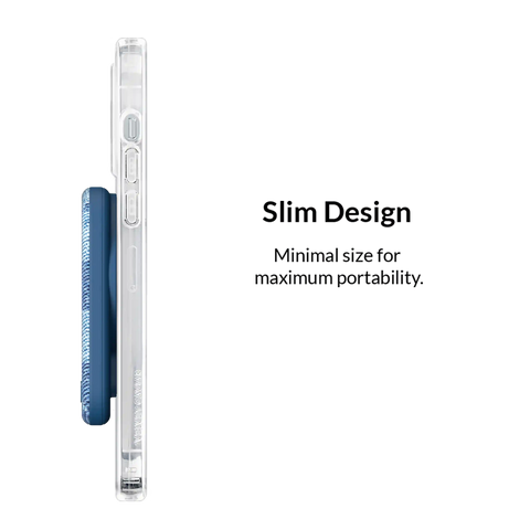Denim Vibe Checkered Portable MagSafe Charger Power Pack