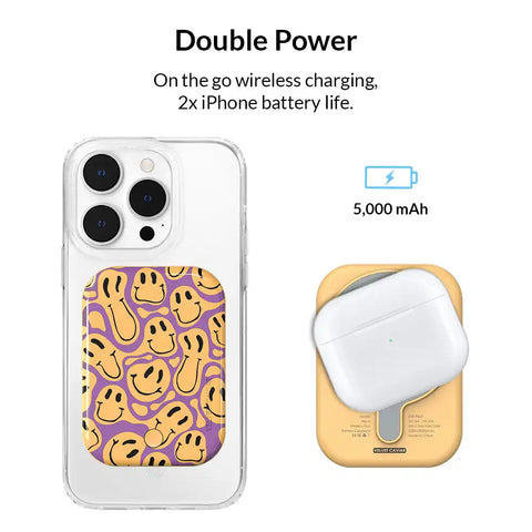 Smiley Portable MagSafe Charger Power Pack