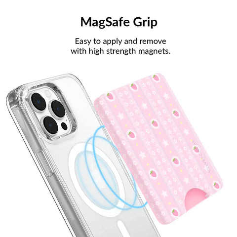 Strawberry Macaron MagSafe Wallet