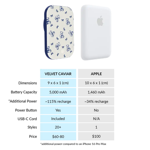 Preppy Teddy Portable MagSafe Charger Power Pack