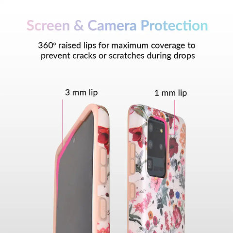 Nude Vintage Floral Samsung Galaxy Case