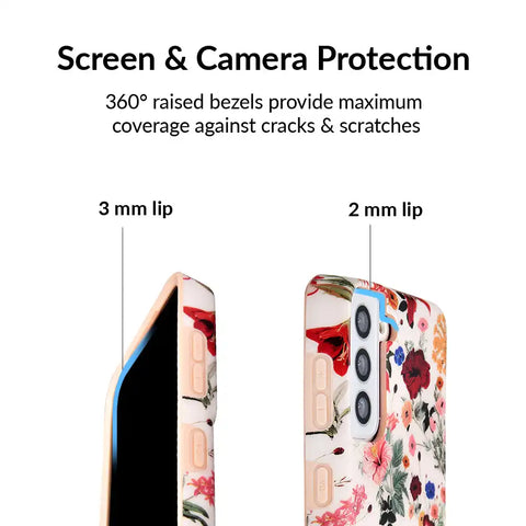 Nude Vintage Floral Samsung Galaxy Case