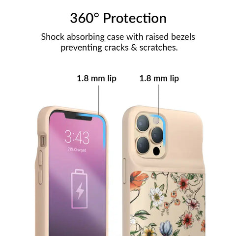 Vintage Floral iPhone Charging Case