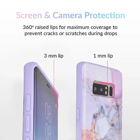 Violet Sky Marble Samsung Case