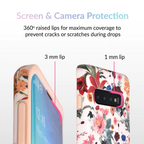 Nude Vintage Floral Samsung Galaxy Case