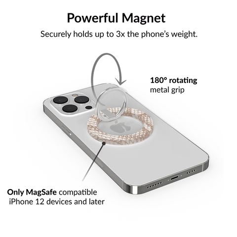 Nude Python MagSafe Grip Ring