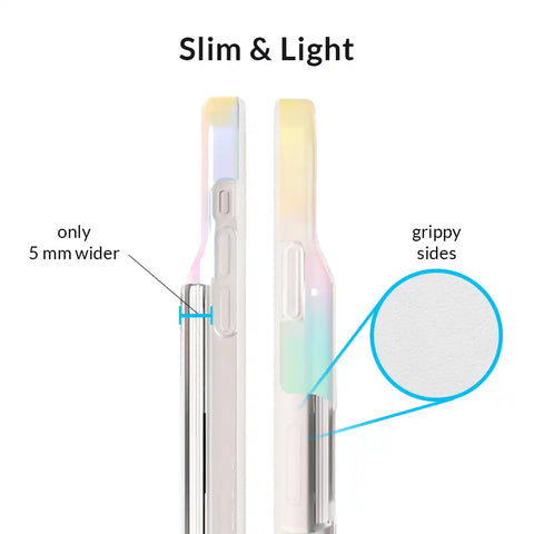 White Opal Iphone Wallet Case